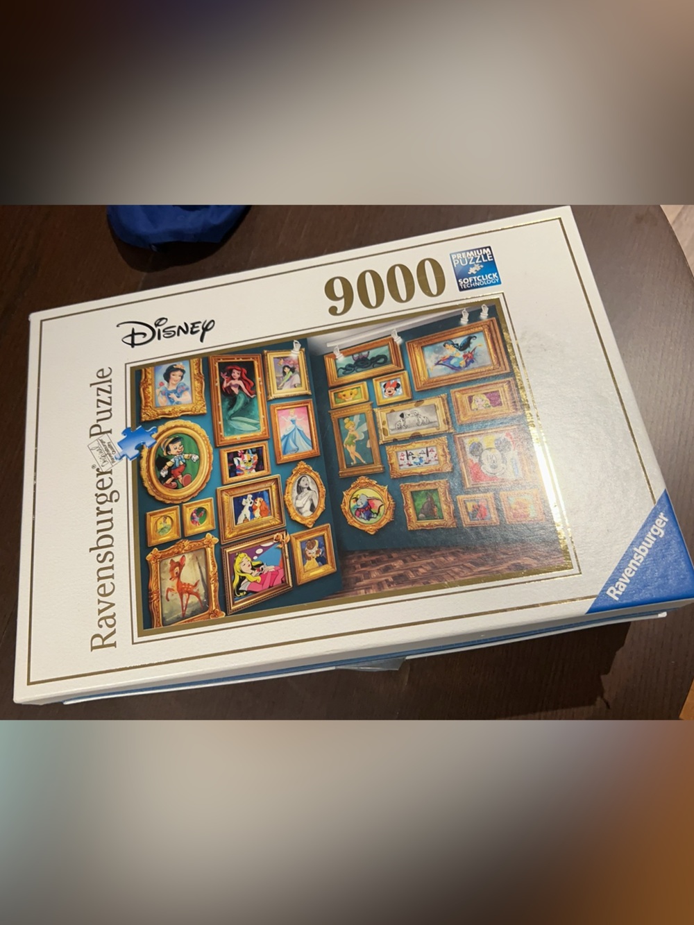 Disney Ravensburger 9000-Piece Puzzle - Gold Framed Gallery Art !Bags are sealed